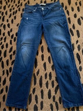 Levi’s 529 Curvy Dark Blue Straight-Leg Jeans